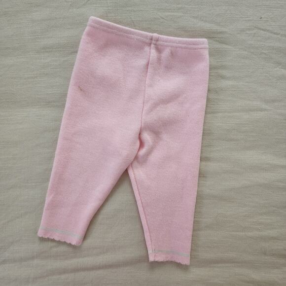 Vintage Pastel Pink Knit Pants 12 months - Picture 7 of 8
